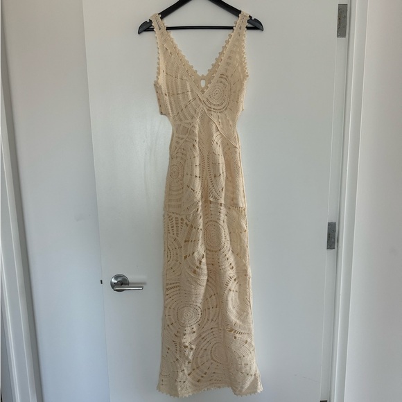 Commense Crochet Ripple Cover Up Cutout Dress - Picture 6 of 8